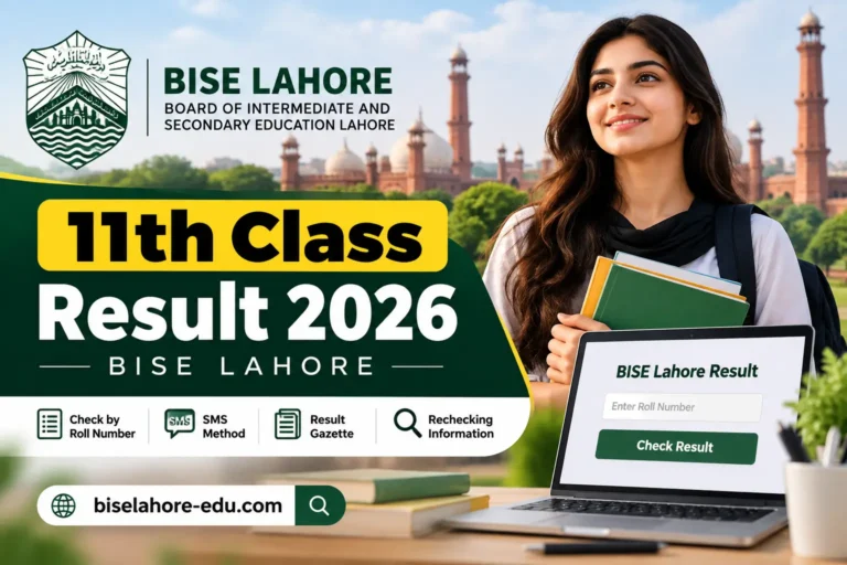 BISE Lahore 11th Class Result 2026 – Check 1st Year Result by Roll Number